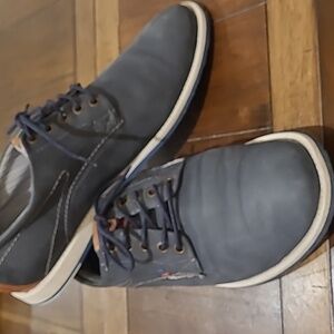 S. Oliver Blue Suede Oxford shoes 10.5